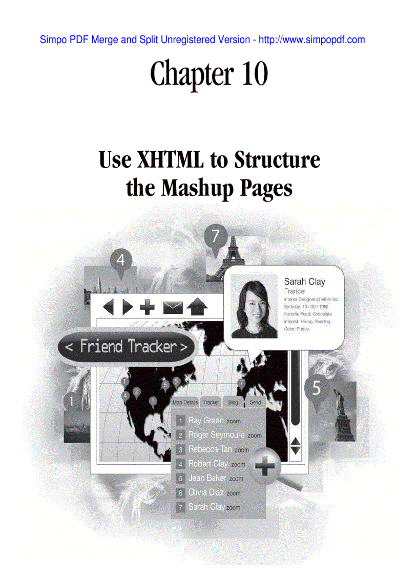 image for page Use XHTML to Structure the Mashup Pages