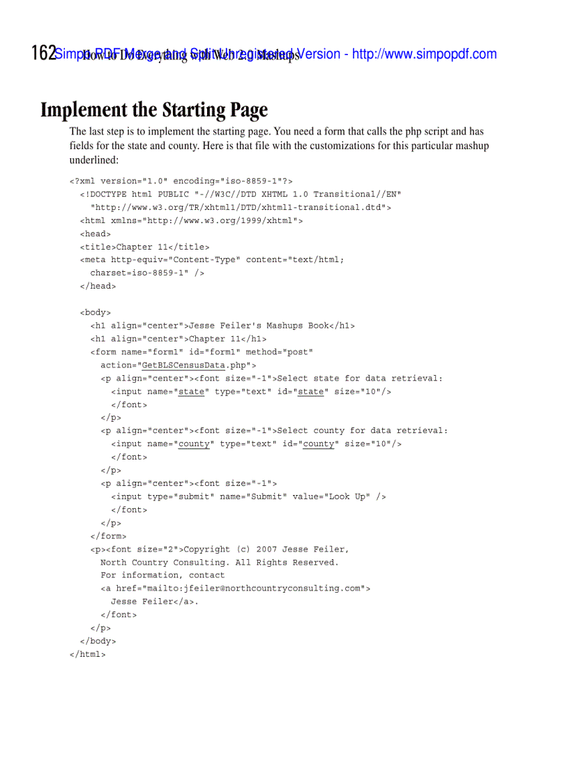 image for page Implement a Basic Mashup
