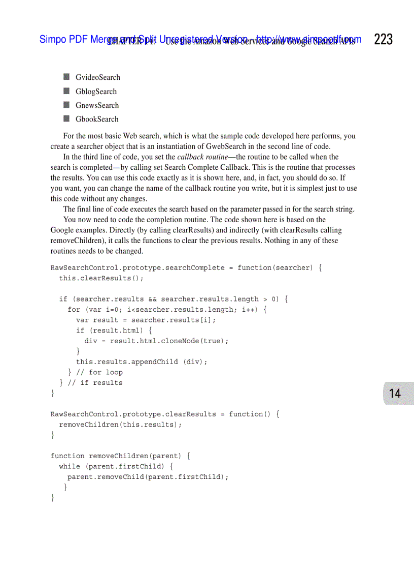image for page Build a Mashup to Search Amazon and Google at the Same Time