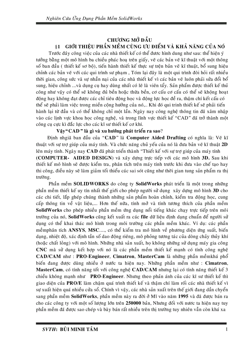 image for page Giới thiệu phần mêm Solidwork