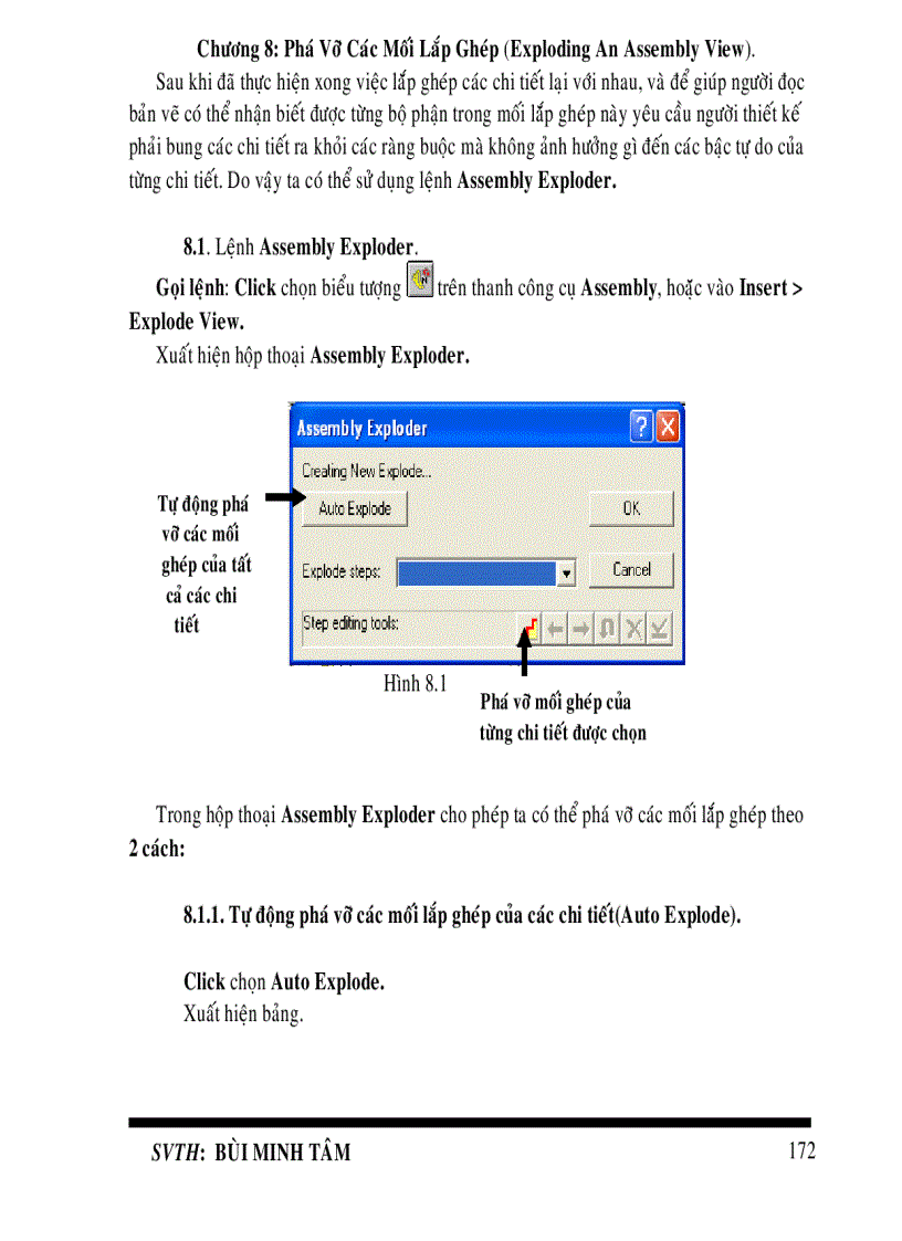 image for page Phá Vỡ Các Mối Lắp Ghép Exploding An Assembly View