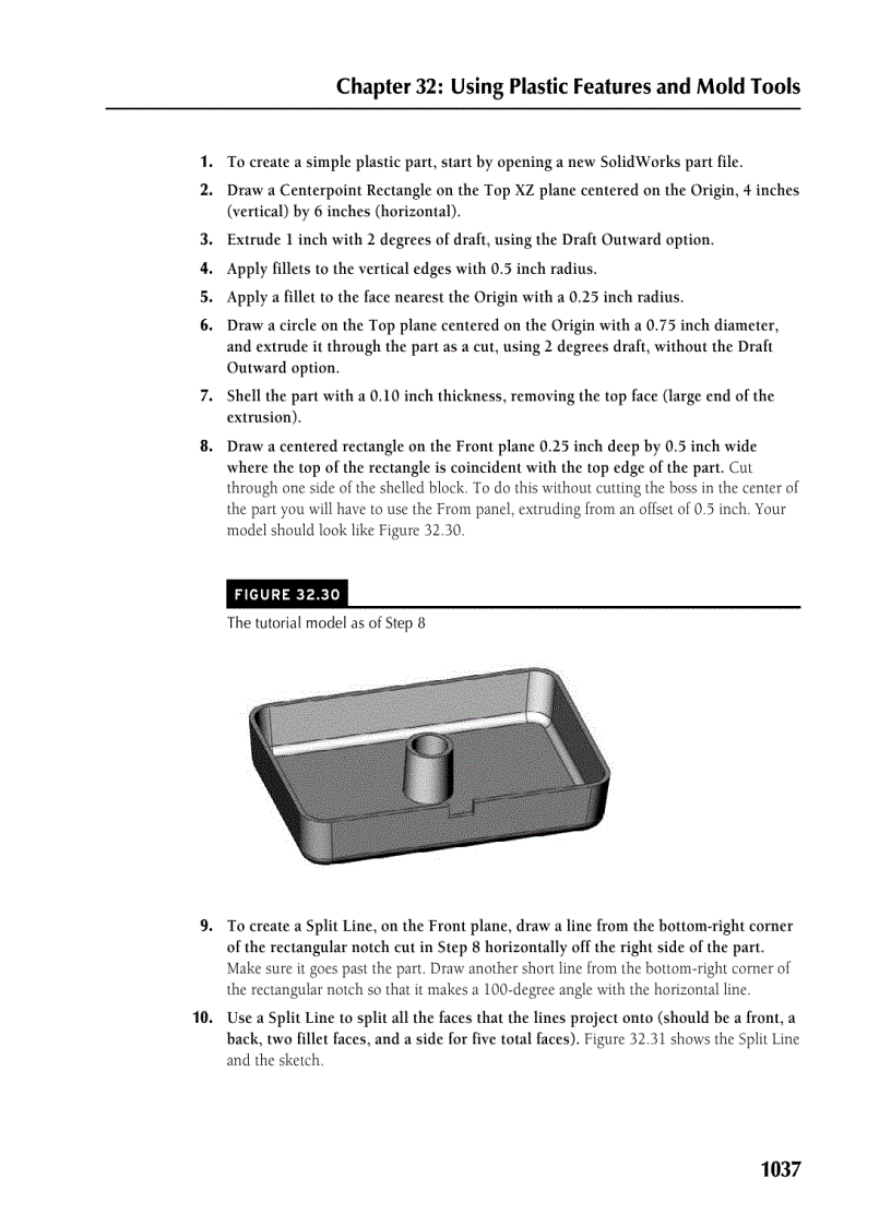 image for page Using Plastic Features and Mold Tools