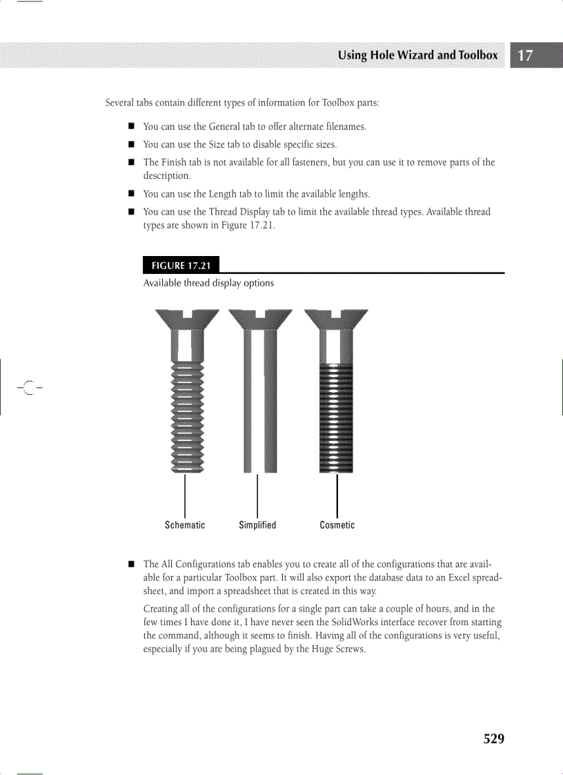 image for page Using Hole Wizard and Toolbox
