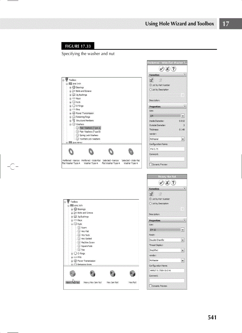 image for page Using Hole Wizard and Toolbox