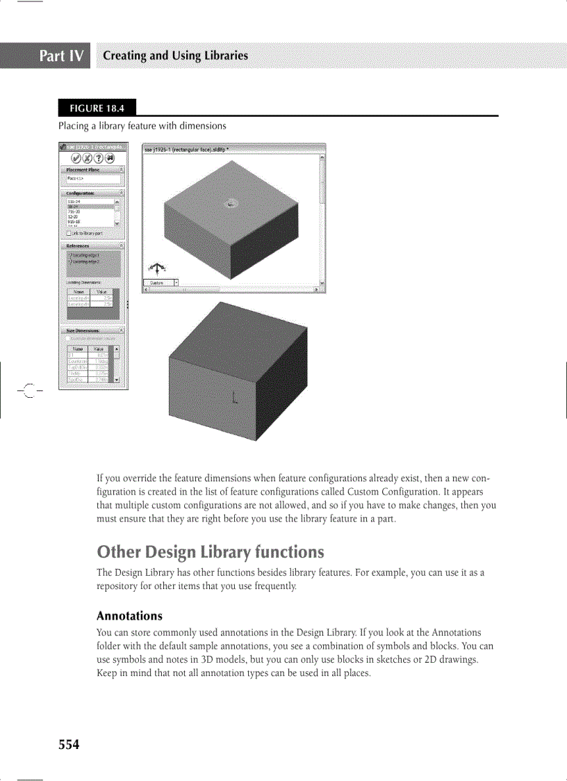 image for page Using Hole Wizard and Toolbox
