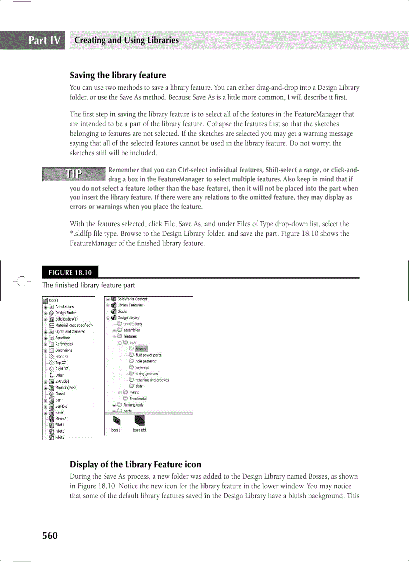 image for page Using Hole Wizard and Toolbox