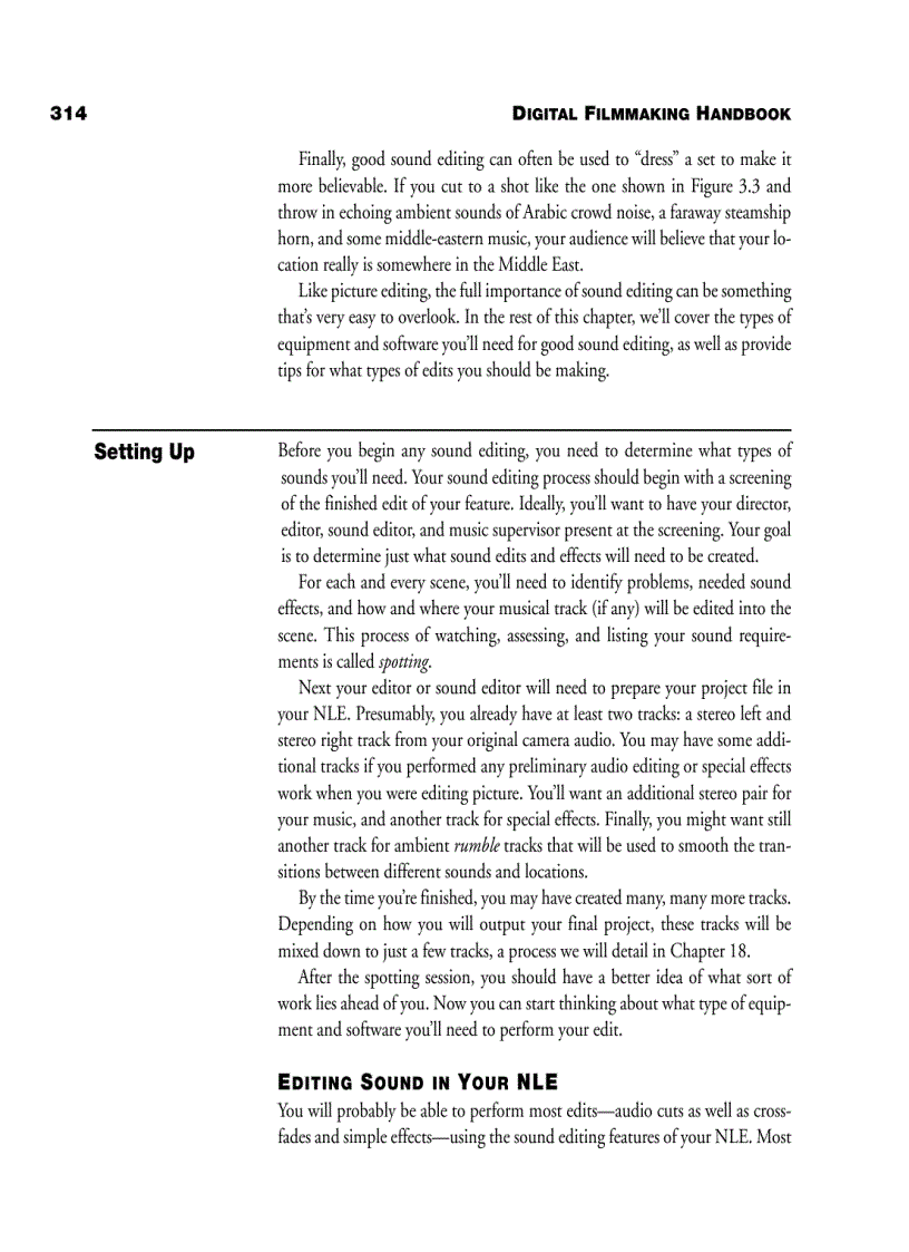 image for page EDITING the digital filmmaking