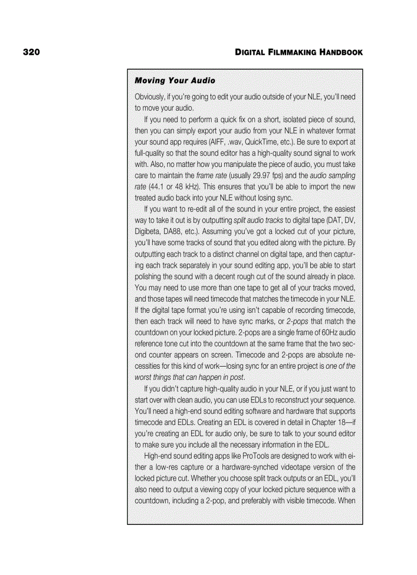 image for page EDITING the digital filmmaking