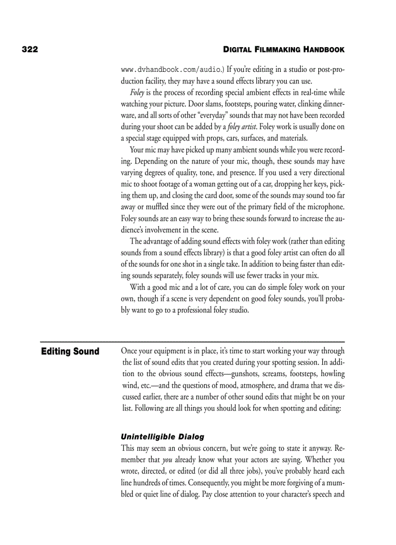 image for page EDITING the digital filmmaking