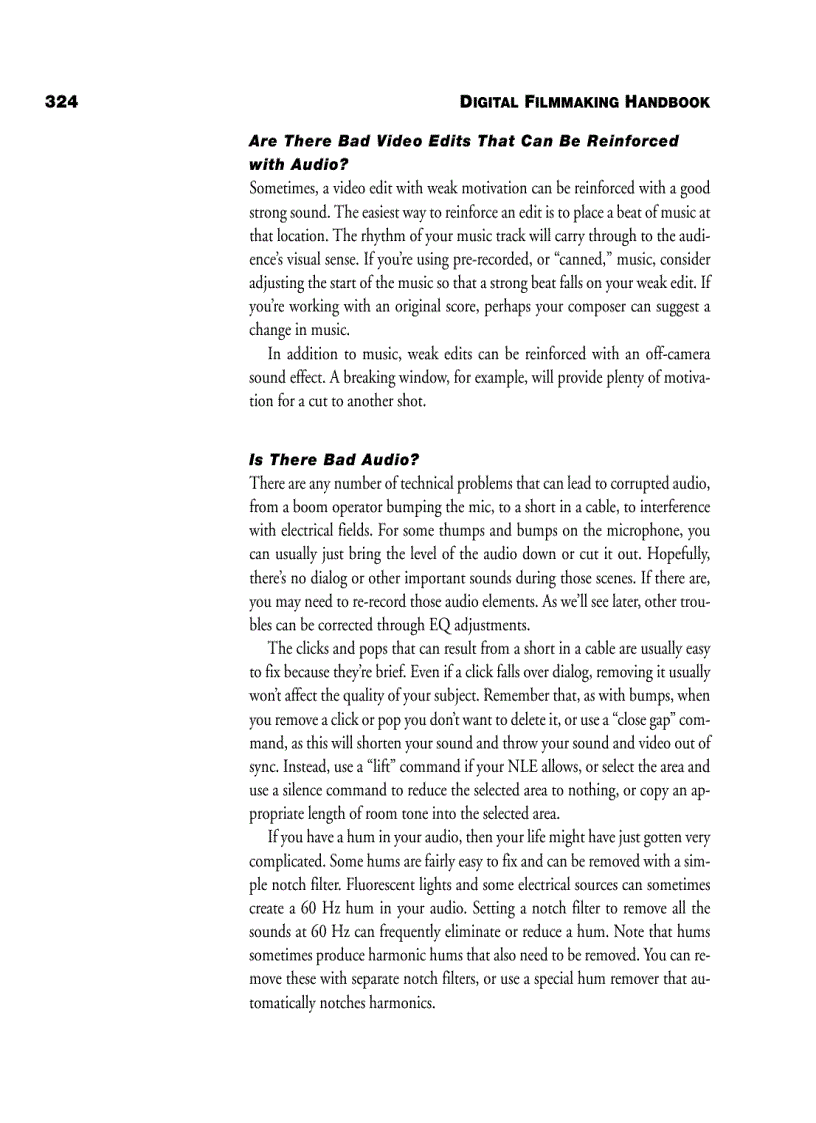 image for page EDITING the digital filmmaking