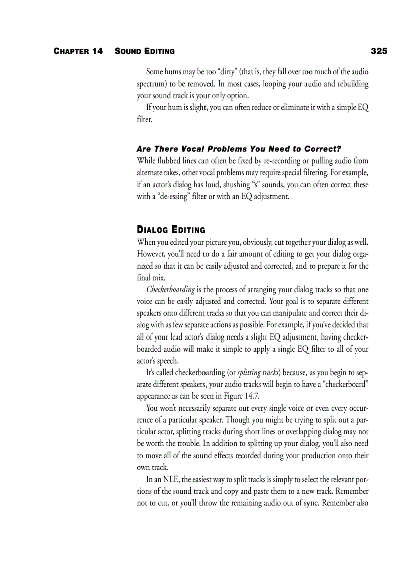 image for page EDITING the digital filmmaking