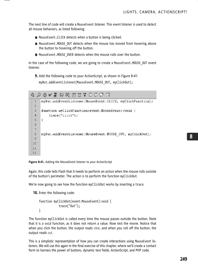 image for page Lights camera actionscript