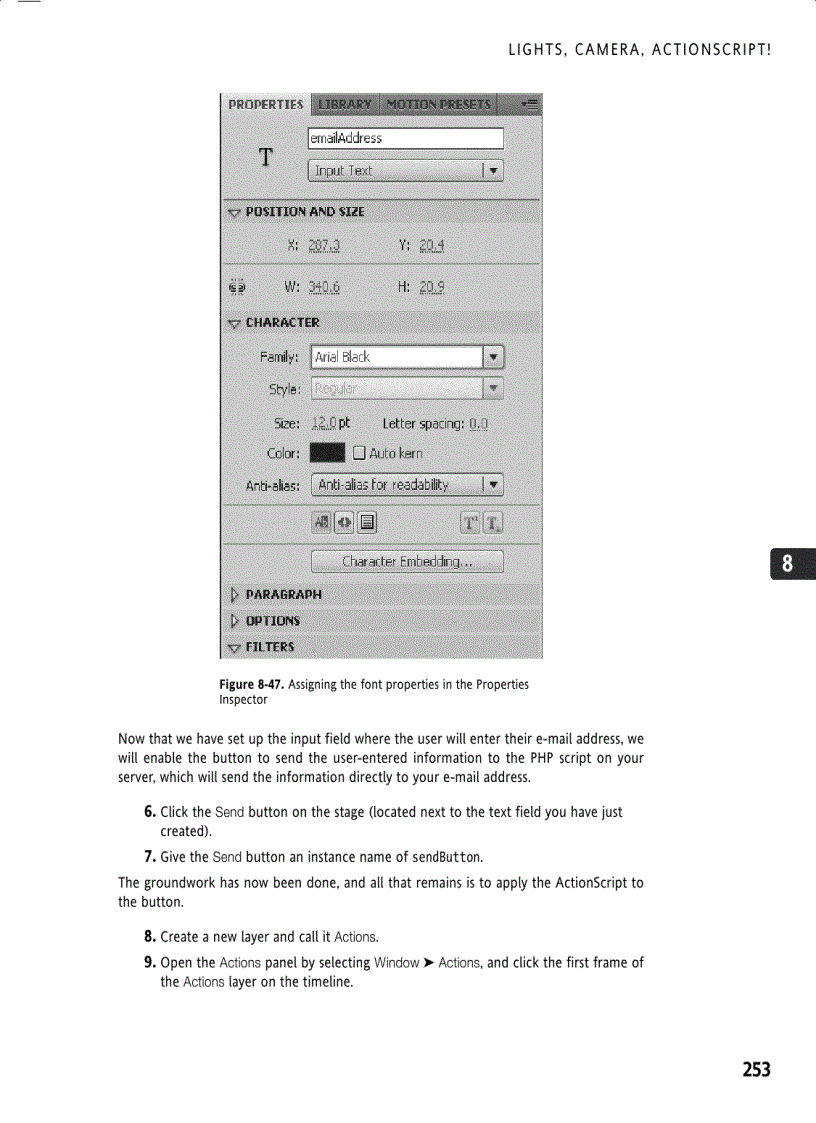 image for page Lights camera actionscript