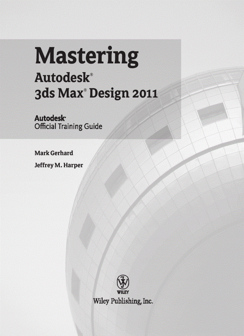 image for page Mastering Autodesk 3ds Max Design 2011