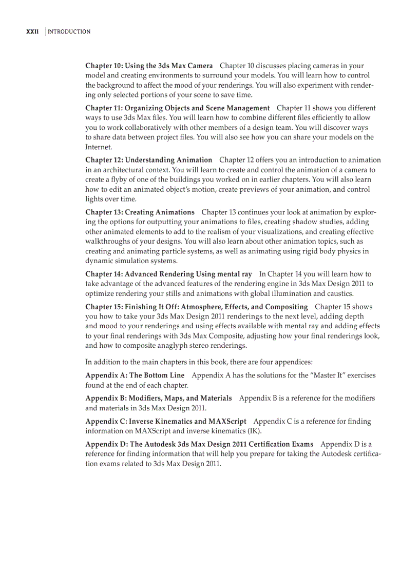 image for page Mastering Autodesk 3ds Max Design 2011