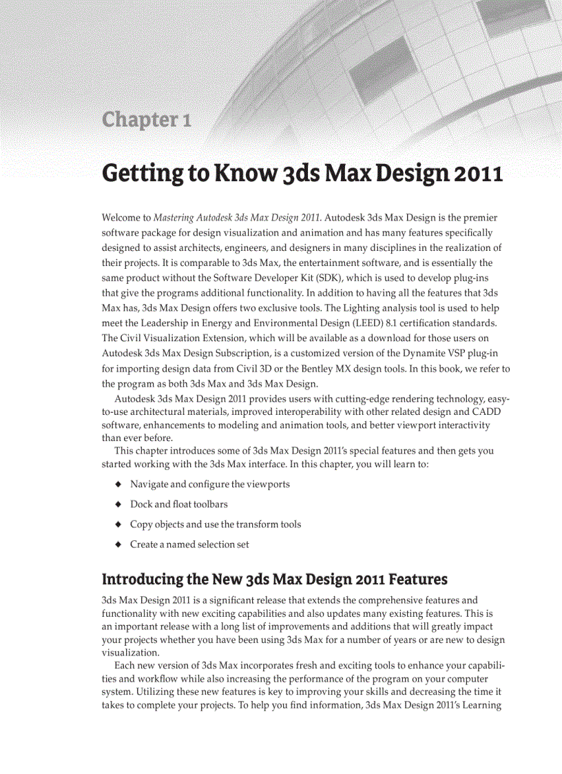image for page Mastering Autodesk 3ds Max Design 2011
