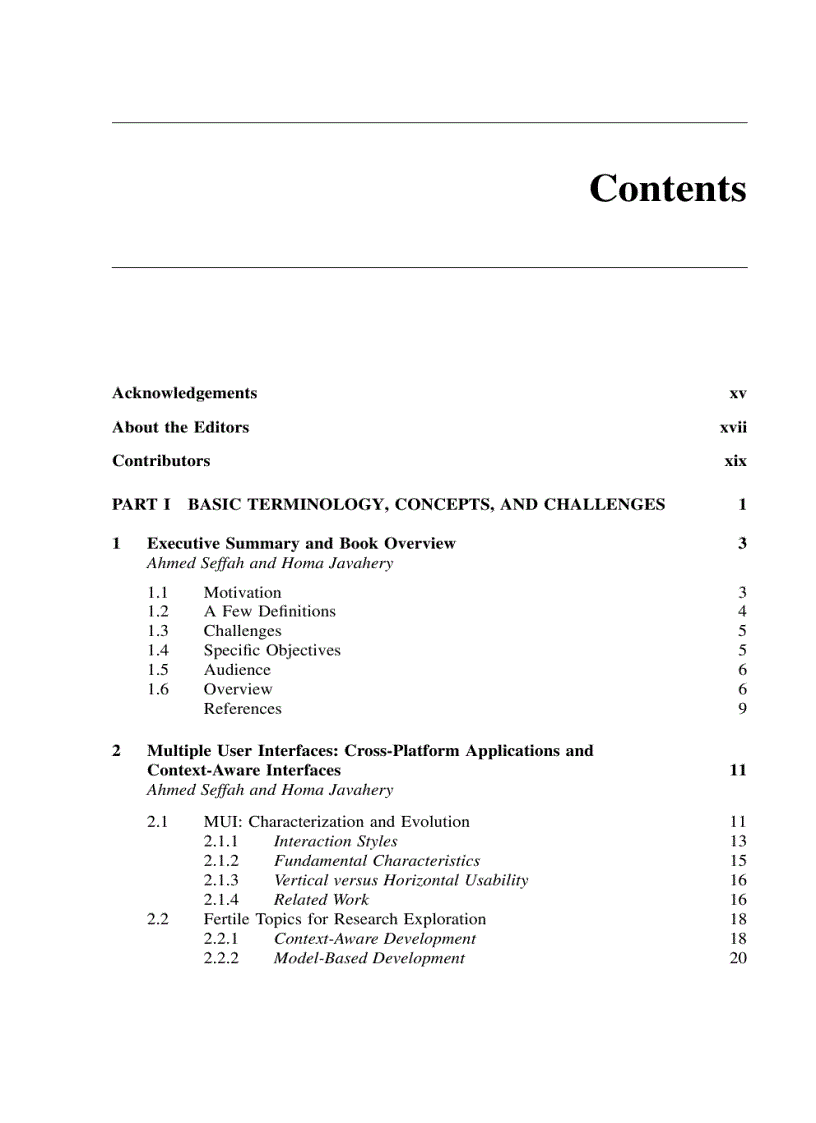 image for page Multiple User Interfaces Cross Platform Applications and Context Aware Interfaces