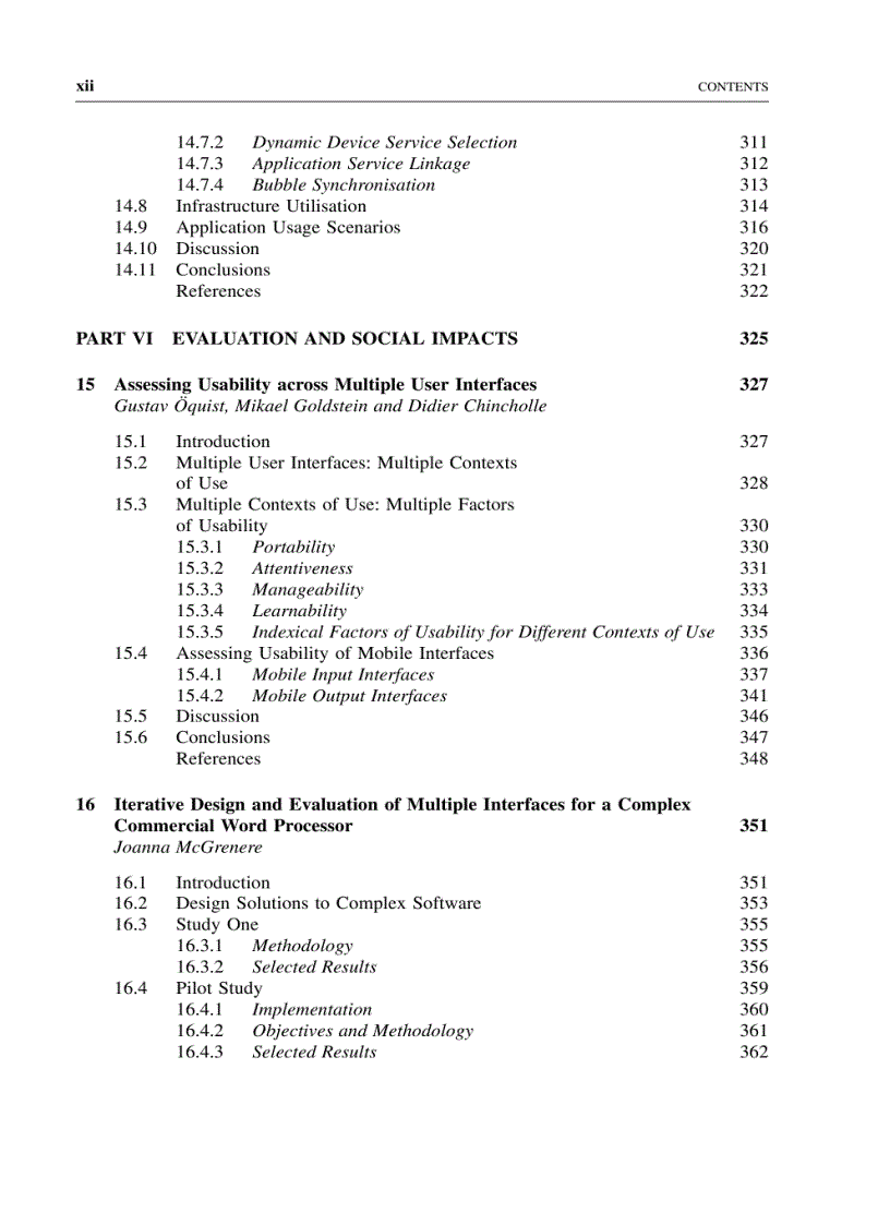 image for page Multiple User Interfaces Cross Platform Applications and Context Aware Interfaces