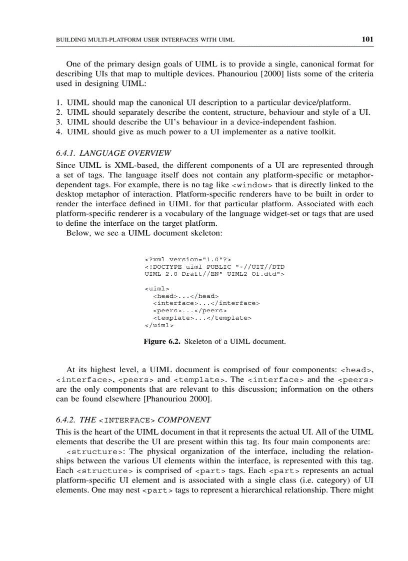 image for page Building multi platform user interfaces with uiml