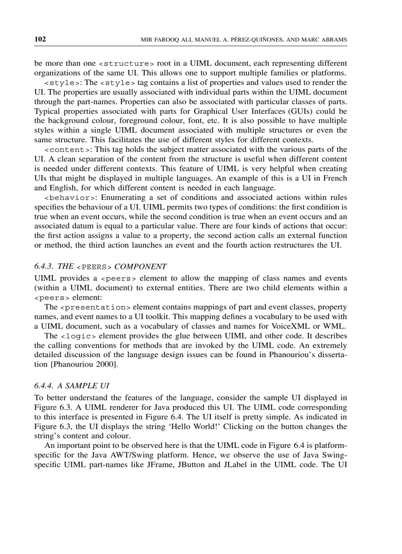 image for page Building multi platform user interfaces with uiml