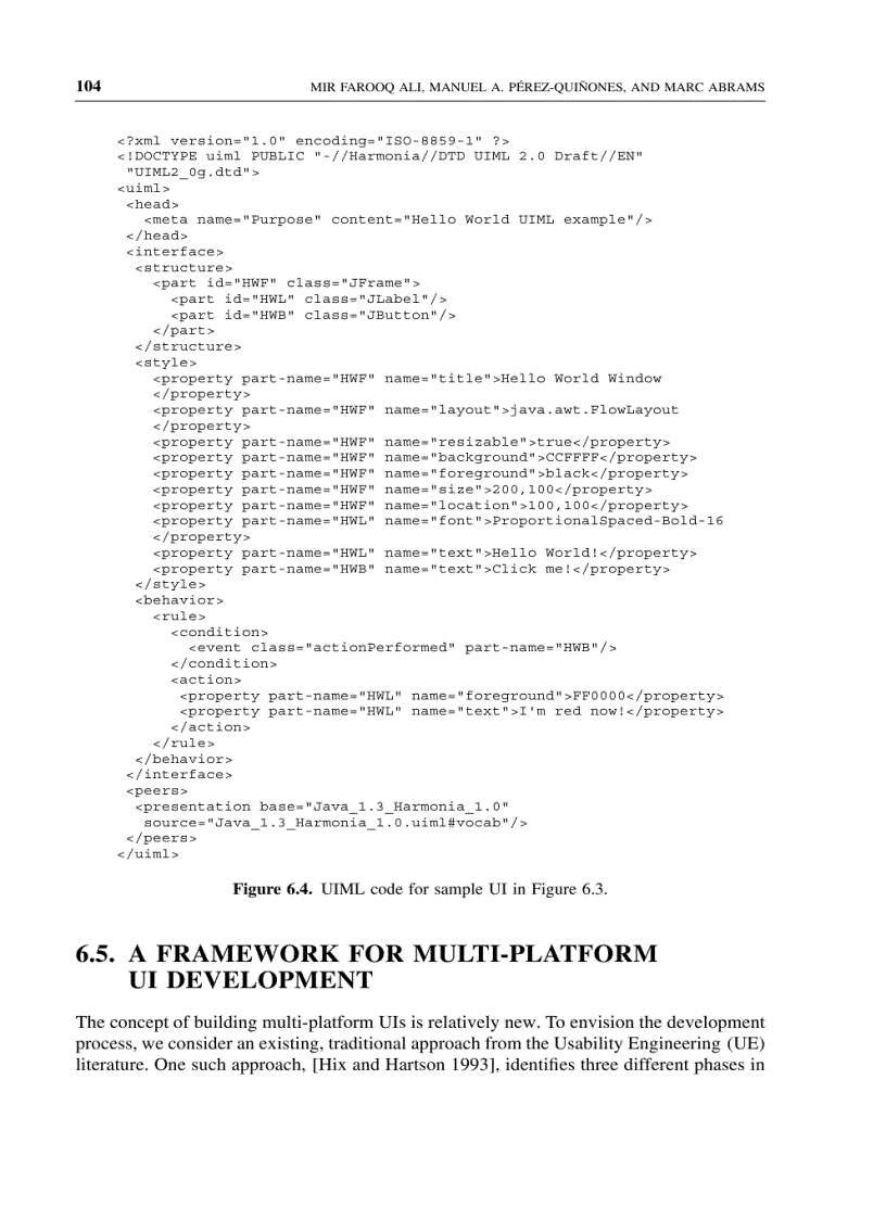 image for page Building multi platform user interfaces with uiml