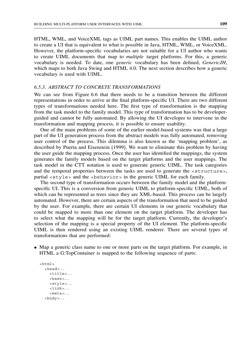 image for page Building multi platform user interfaces with uiml