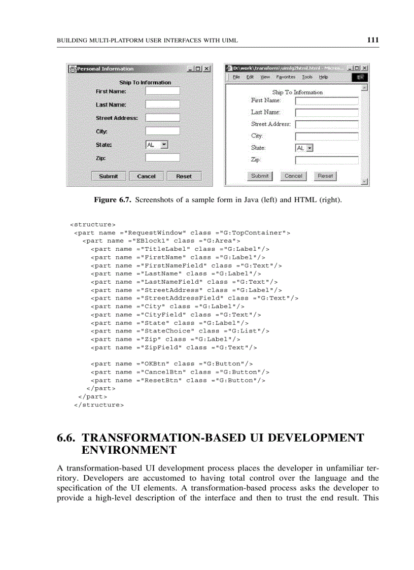 image for page Building multi platform user interfaces with uiml