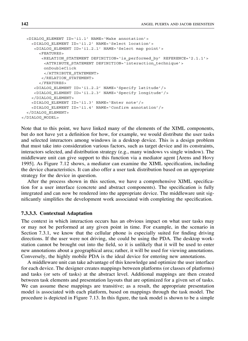 Ximl A multiple user interface representation framework for industry