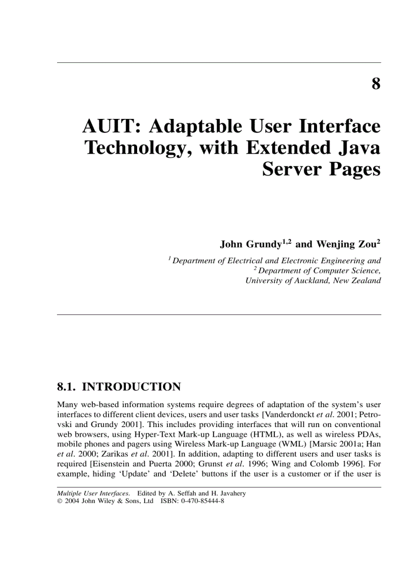 image for page Ximl A multiple user interface representation framework for industry
