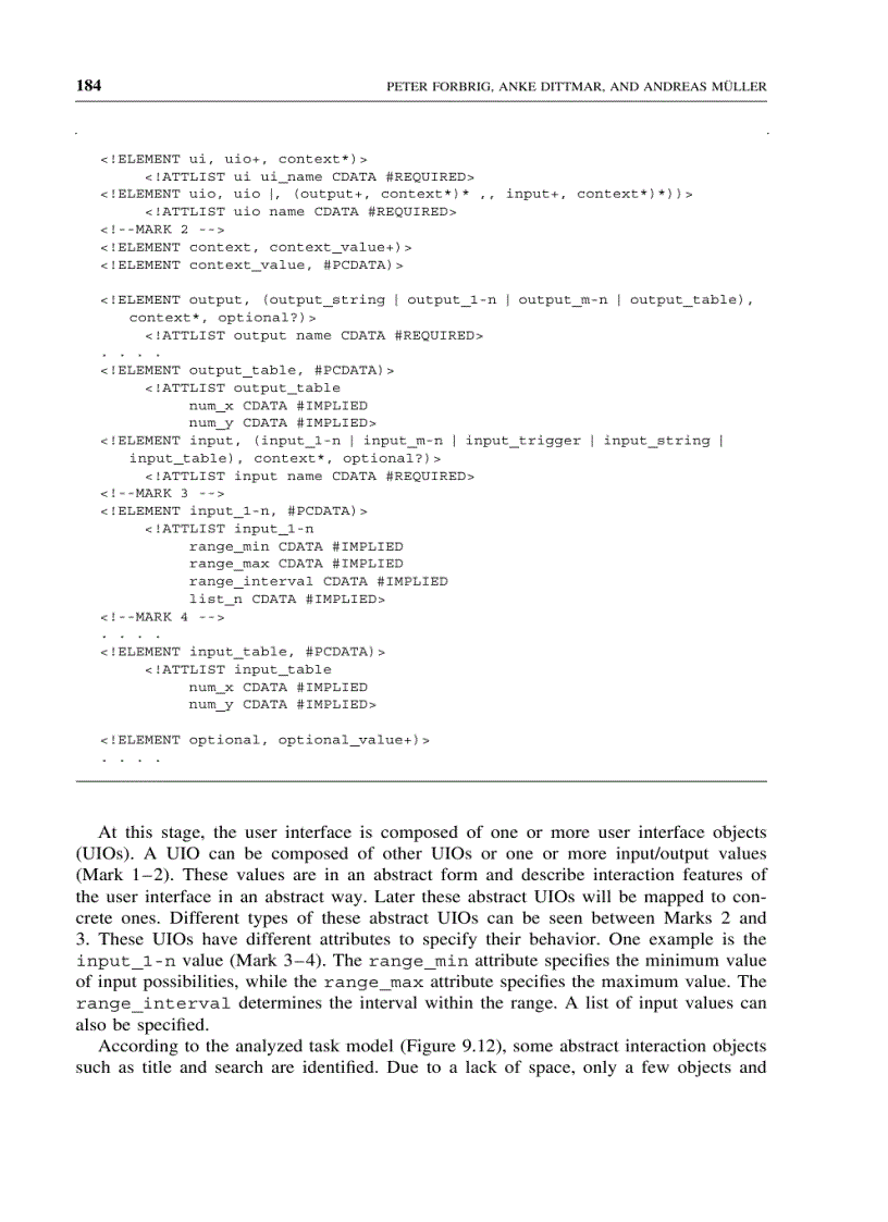 image for page Adaptive task modelling From formal models to xml representations