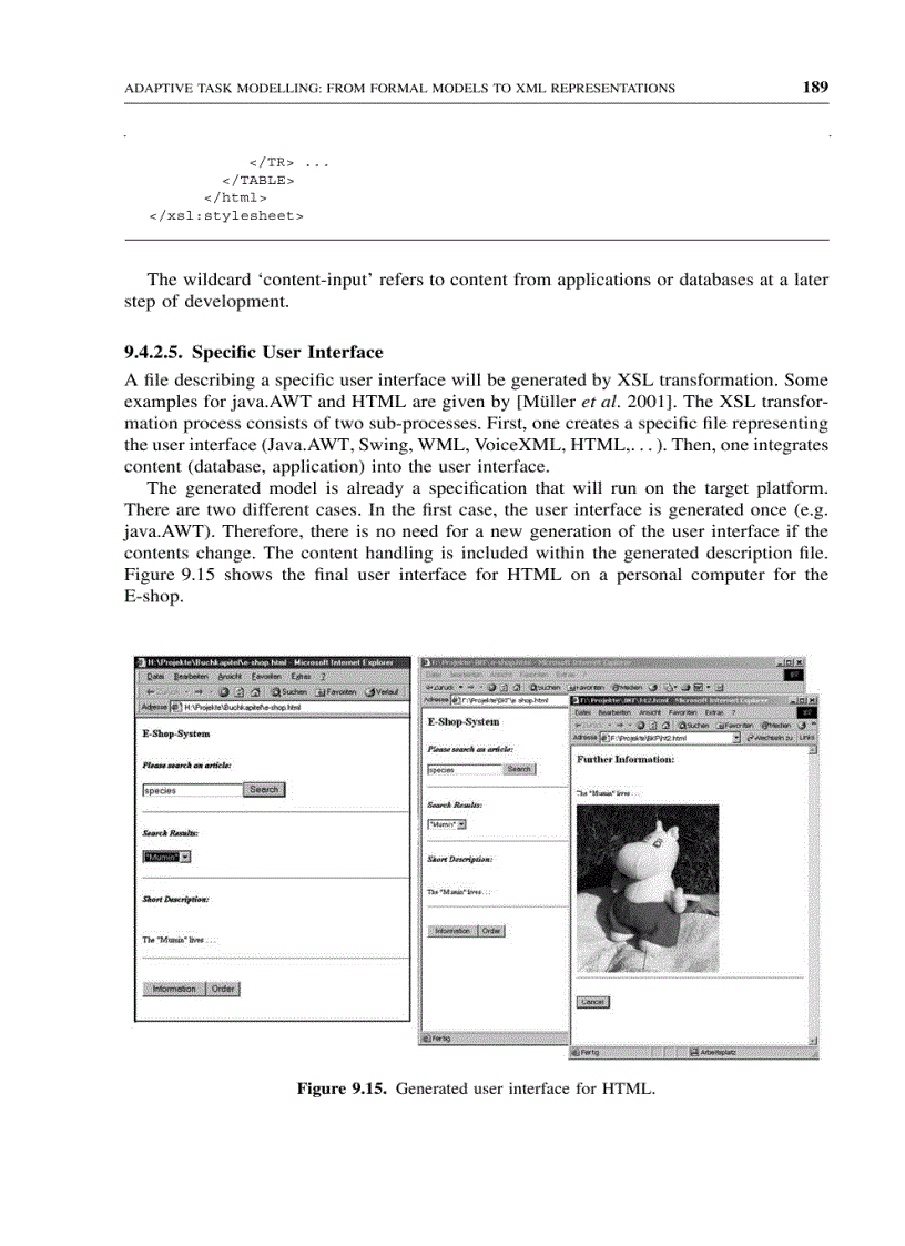 image for page Adaptive task modelling From formal models to xml representations