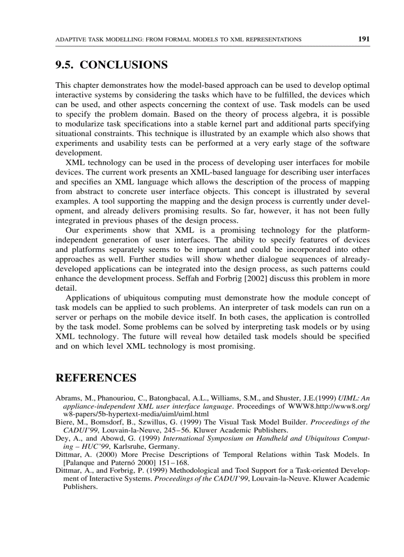 image for page Adaptive task modelling From formal models to xml representations