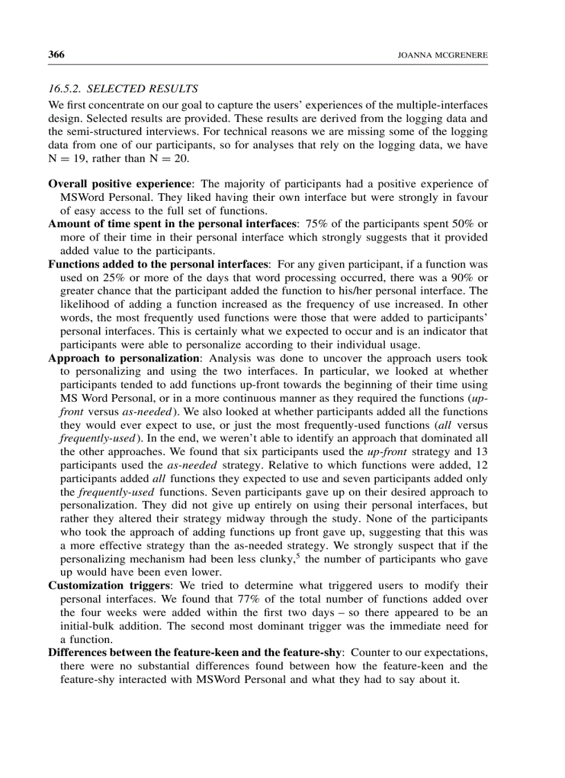 image for page Multiple interfaces for a complex commercial word processor