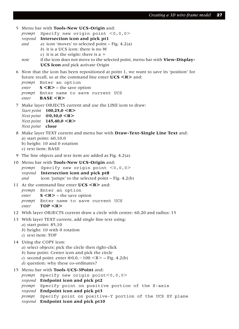 image for page Creating a 3D wire frame model