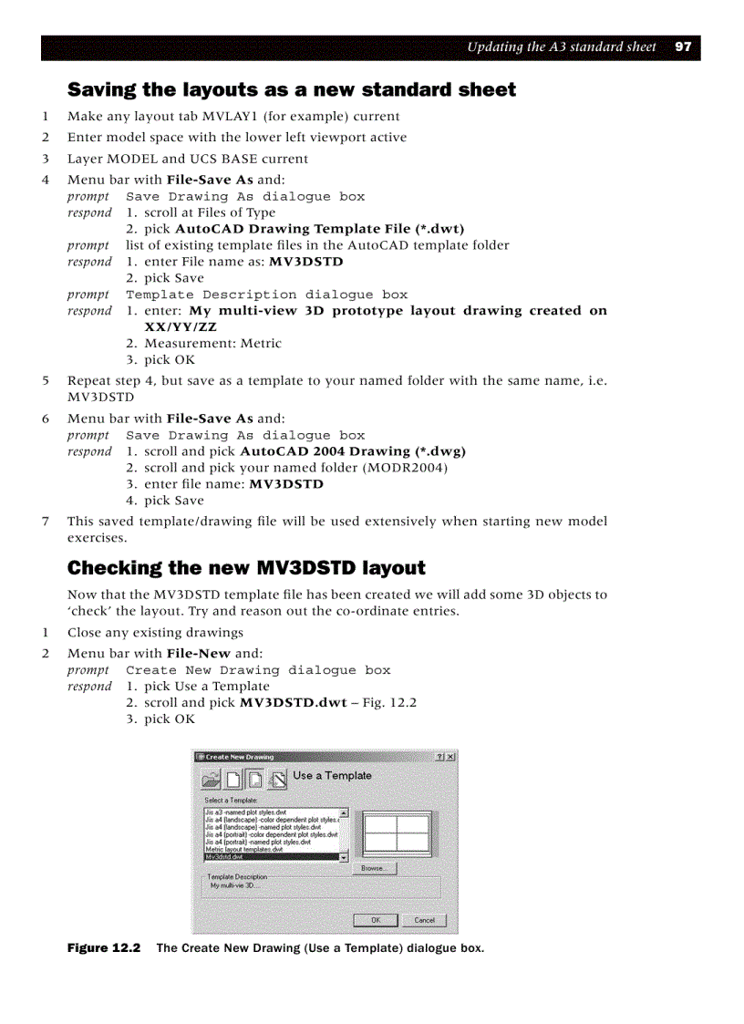 image for page Updating the A3 standard sheet