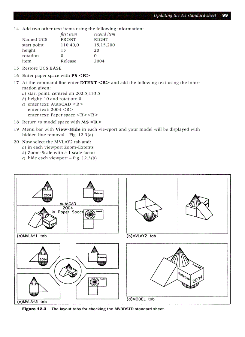 image for page Updating the A3 standard sheet