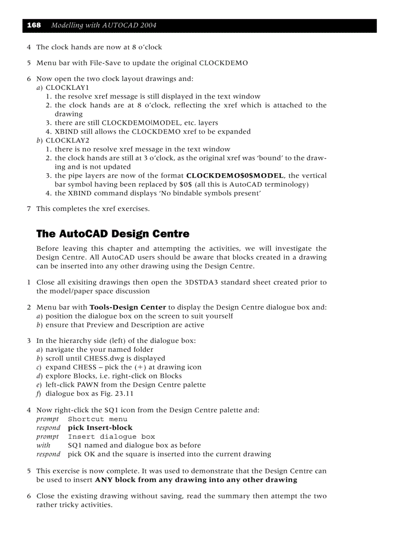 image for page Using blocks wblocks and xrefs in 3D