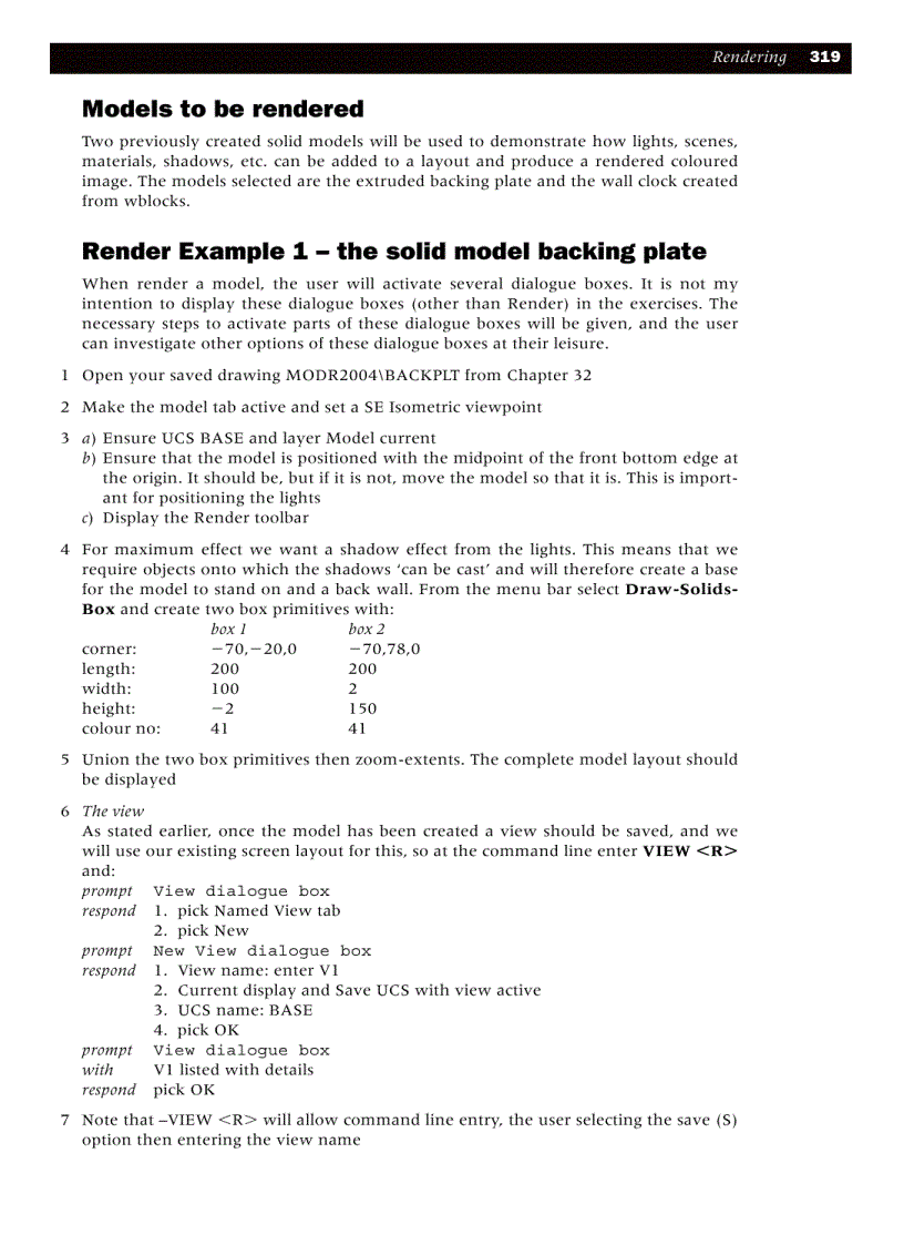 image for page The setup commands