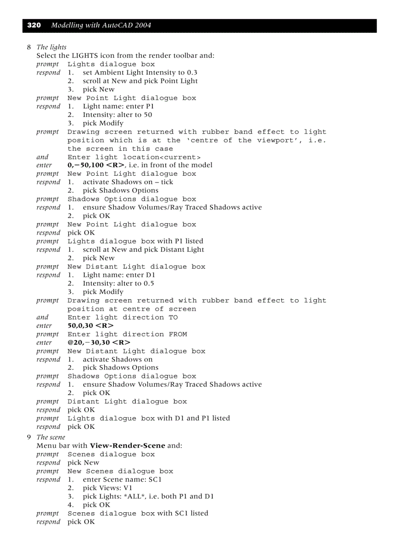 image for page The setup commands