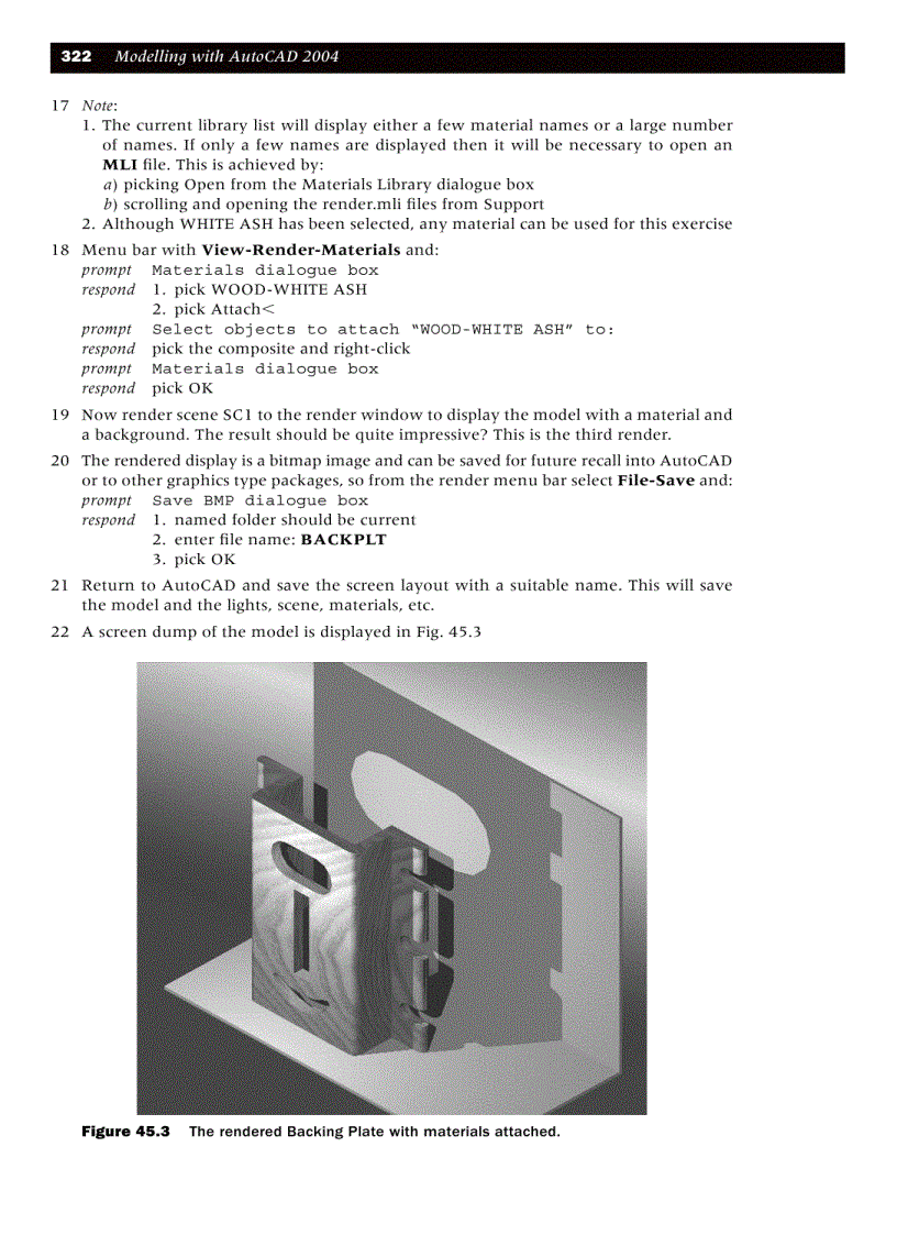 image for page The setup commands