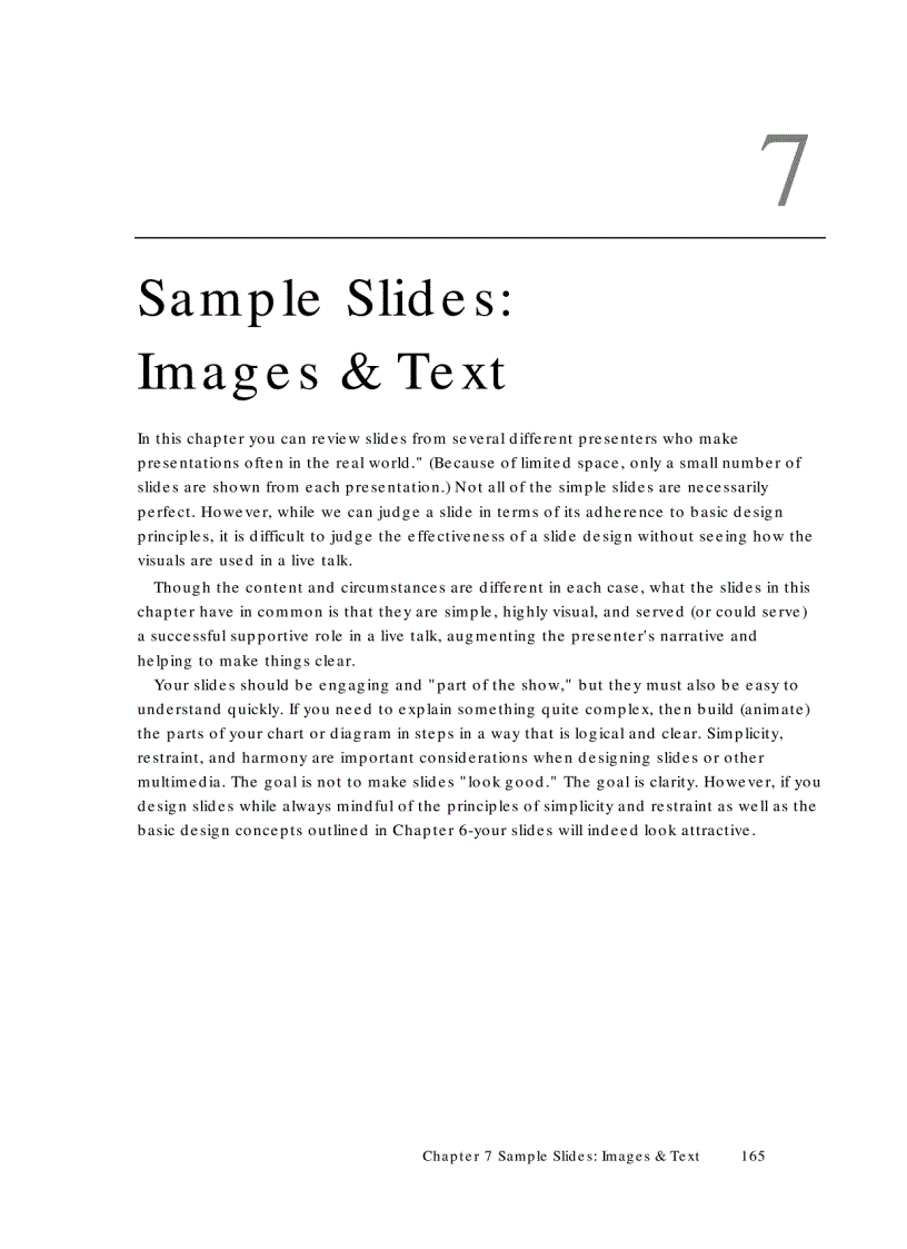 Sample Slides Images Text