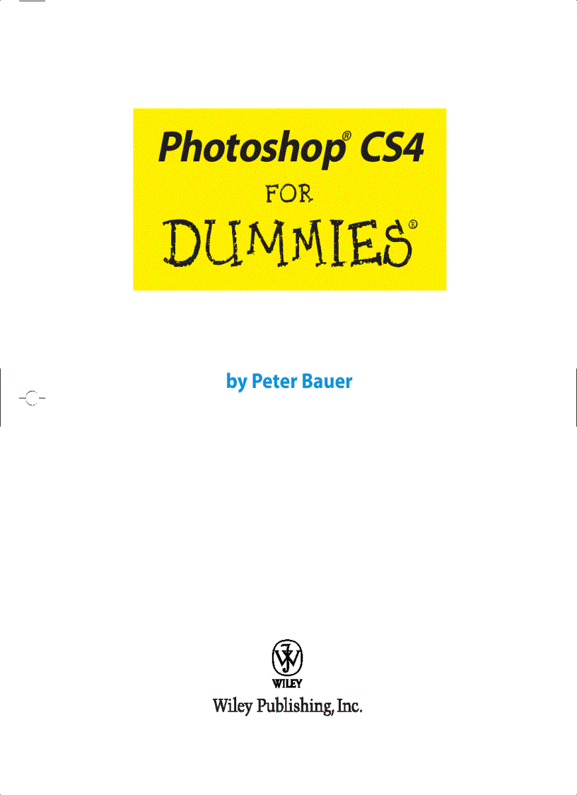 image for page Photoshop CS4 FOR DUMmIES