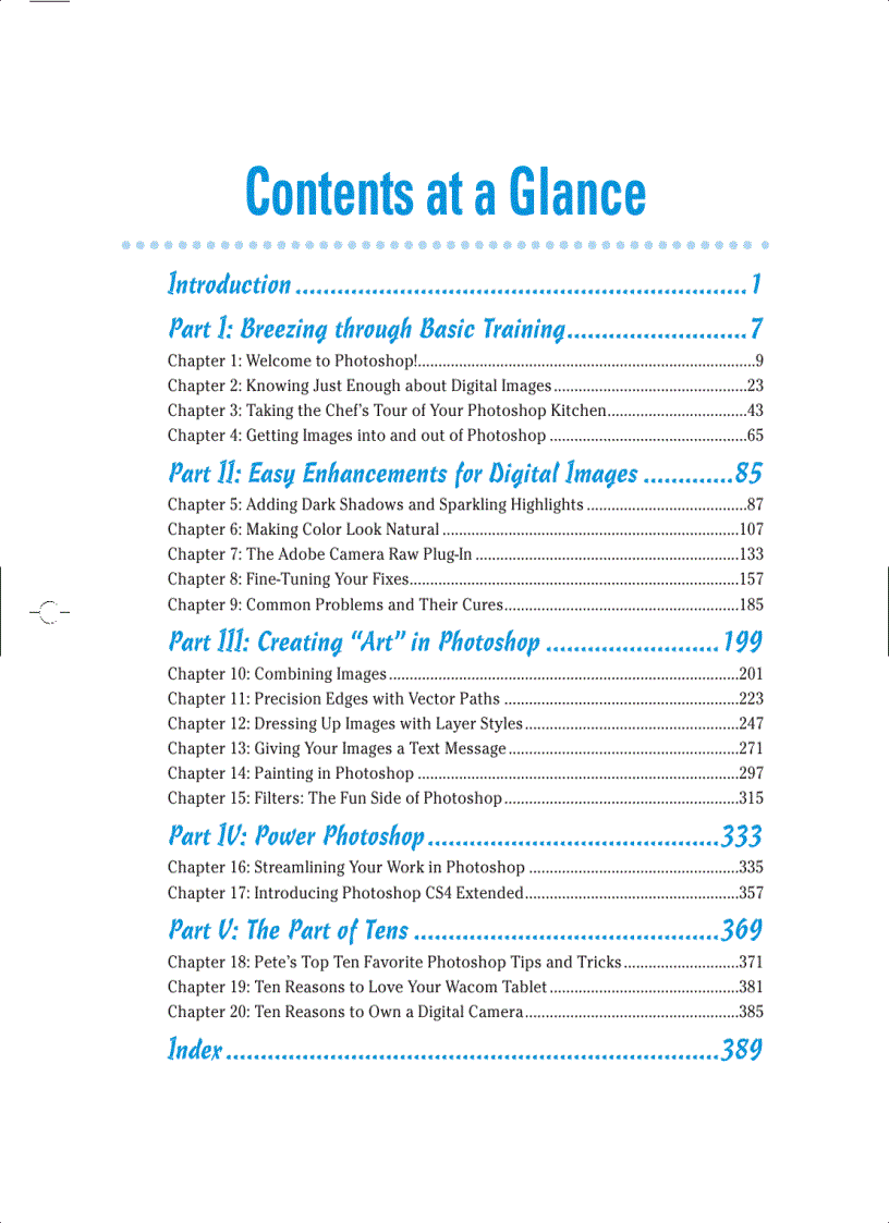 image for page Photoshop CS4 FOR DUMmIES