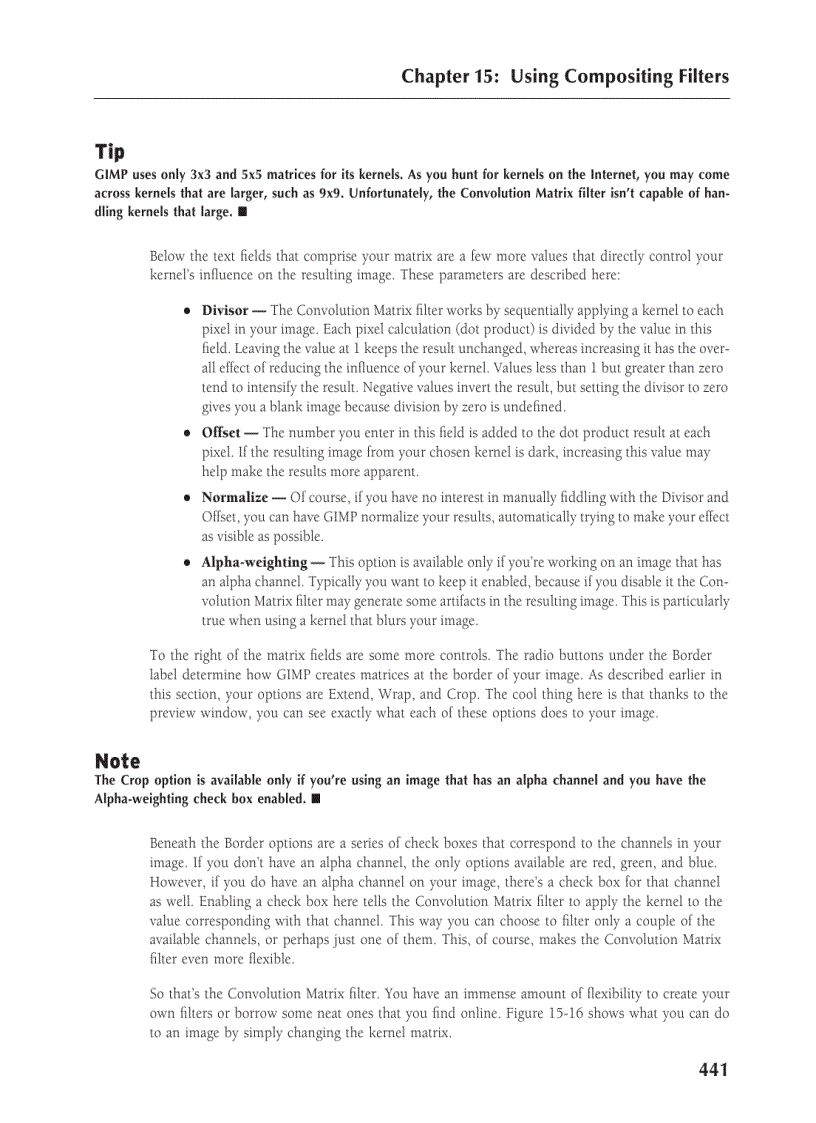 image for page Using Image Creation Filters