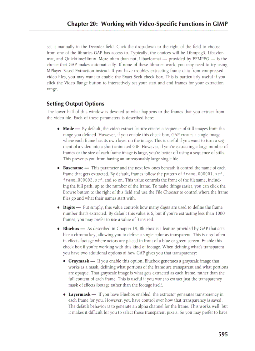 image for page Working with Video Specific Functions in GIMP