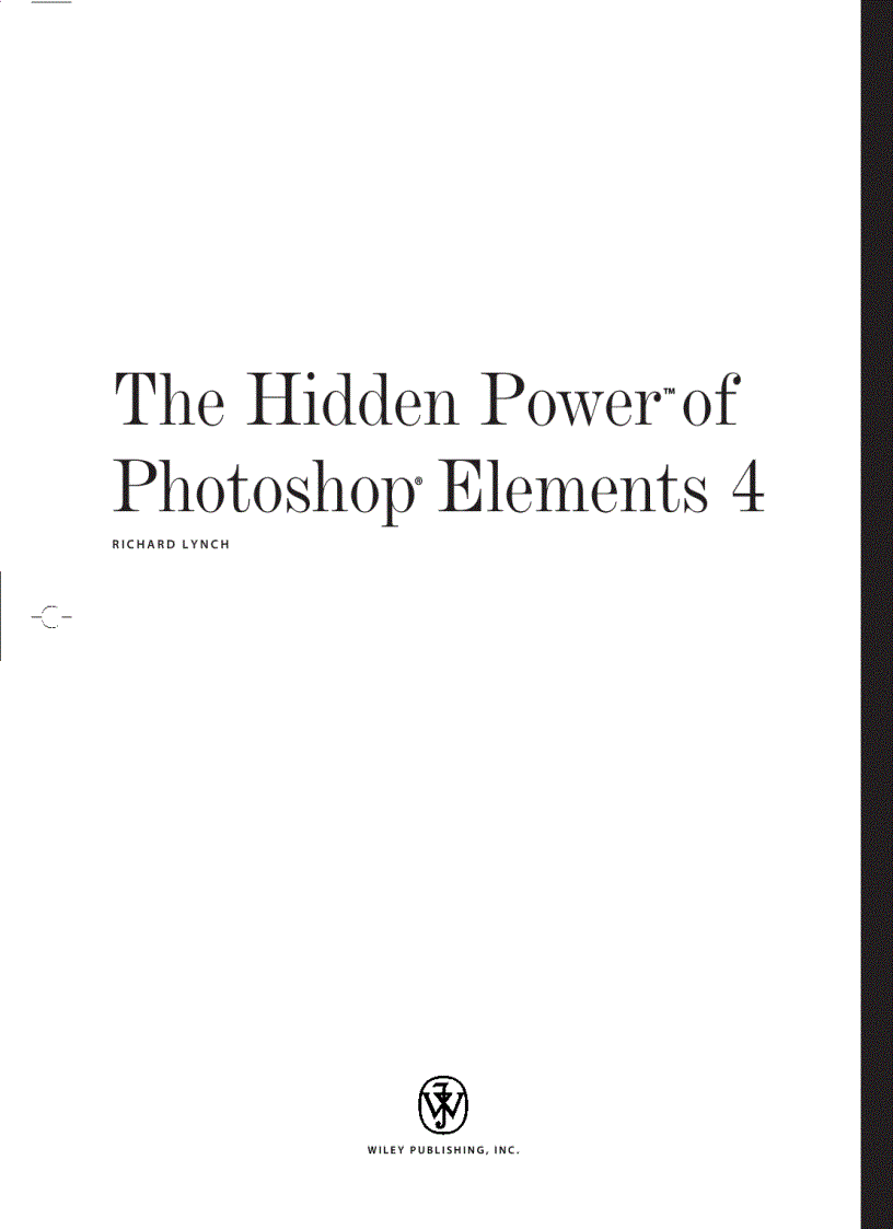 image for page The Hidden Power of Photoshop Elements 4