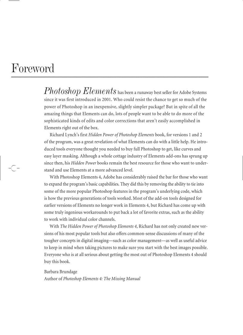 image for page The Hidden Power of Photoshop Elements 4