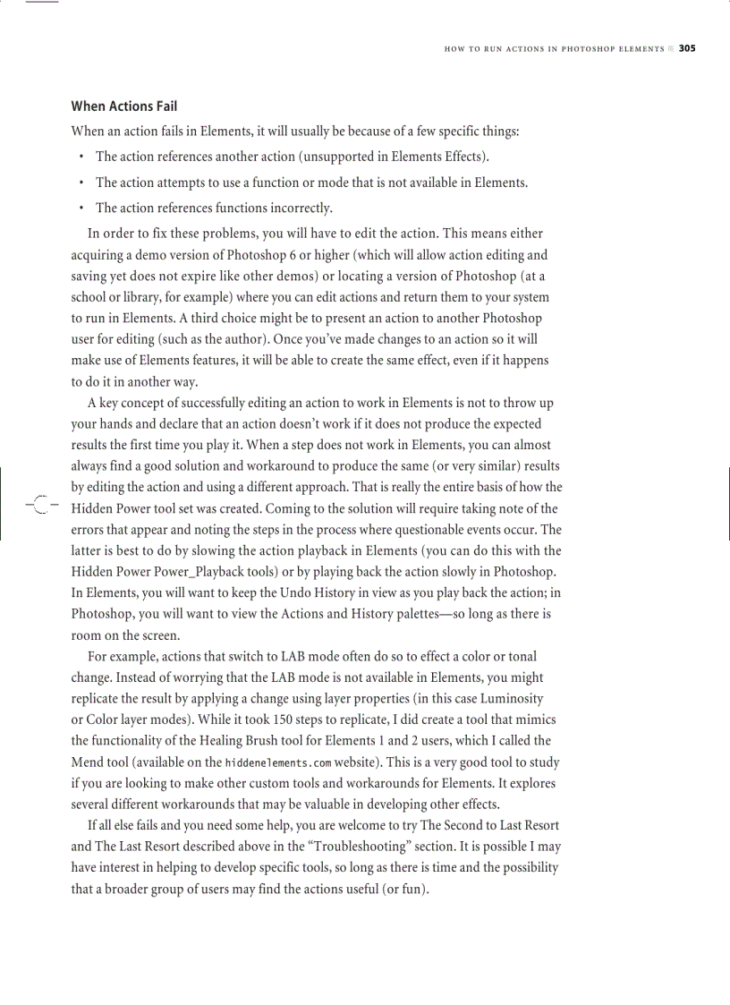 image for page Community Concepts and References actions in photoshop elements