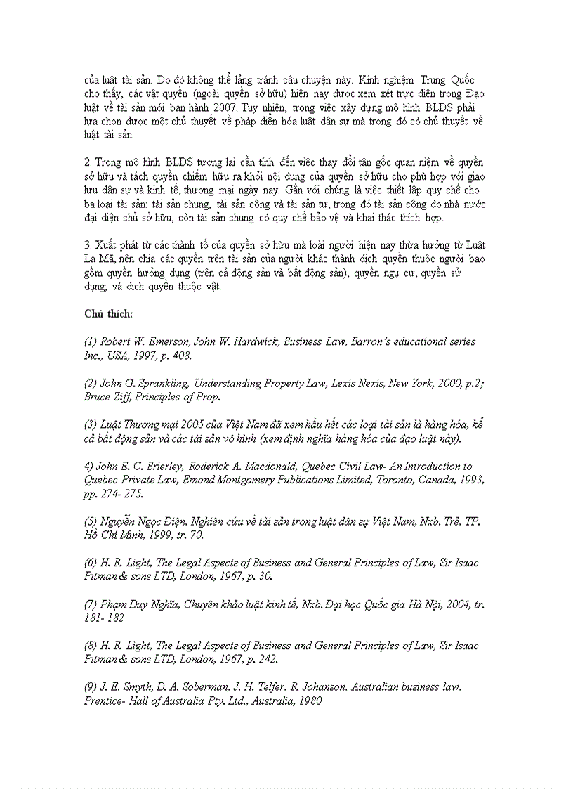 image for page Những bất cập về khái niệm tài sản phân loại tài sản của bộ luật dân sự và định hướng cải cách