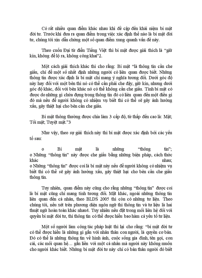 image for page Bàn về khái niệm quyền bí mật đời tư